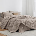 Love's cabin Full Comforter Set Burlwood, 7 Pieces Full Bed in a Bag, All Season Full Bedding Sets with 1 Comforter, 1 Flat Sheet, 1 Fitted Sheet, 2 Pillowcase and 2 Pillow Sham