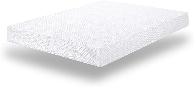 PrimaSleep Queen Mattress, 6 Inch Gel Memory Foam Mattress, Gel Infused for Comfort and Pressure Relief, CertiPUR-US Certified, Bed-in-a-Box, Medium Firm, Queen Size