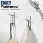 pickpiff Wall Hooks for Coat and Towel: 13LB Adhesive Door Hanger Stick on, Brushed Nickel