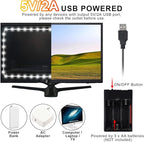 16.4FT Daylight White LED Strip Light with USB Plug+Battery Box Operated, 6000K Soft White Ribbon Strip, Adhesive 300LED Flexible Strip Tape for Kitchen Bedroom Under Cabinet TV Computer
