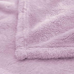 Exclusivo Mezcla Plush Fuzzy Fleece Throw Blanket, Super Soft, Fluffy and Warm Blankets for Couch, Bed, All Season Use (40x50 Inches, Light Purple)