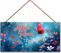 Personalized Sign Red Butterfly Sign Flower Art Décor For Kids Room Custom Name Door Wall Decor, Floral Nursery Art Plate For Girls Room Baby Boys Bedroom