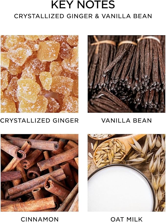 NEST New York Reed Diffuser, Crystallized Ginger & Vanilla Bean - 5.9 fl oz - Fragrance for Up to 90 Days - Reusable, Refillable Glass Holder - Includes 8 All-Natural Reed Sticks - Flame Free