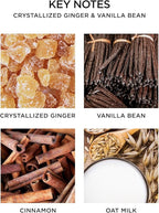 NEST New York Reed Diffuser, Crystallized Ginger & Vanilla Bean - 5.9 fl oz - Fragrance for Up to 90 Days - Reusable, Refillable Glass Holder - Includes 8 All-Natural Reed Sticks - Flame Free