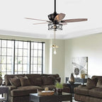 Ceiling Fan Pull Chain, 13.6 Inches Fan Pulls Set with Connector, 2 PCS Beaded Ball Fan Pull Chain- Brass