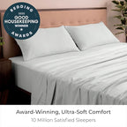 Mellanni King Sheets Set - 4 PC Iconic Collection Bedding - Hotel Luxury, Extra Soft, Cooling Bed Sheets - Wrinkle, Fade, Stain Resistant (King, Ivory)