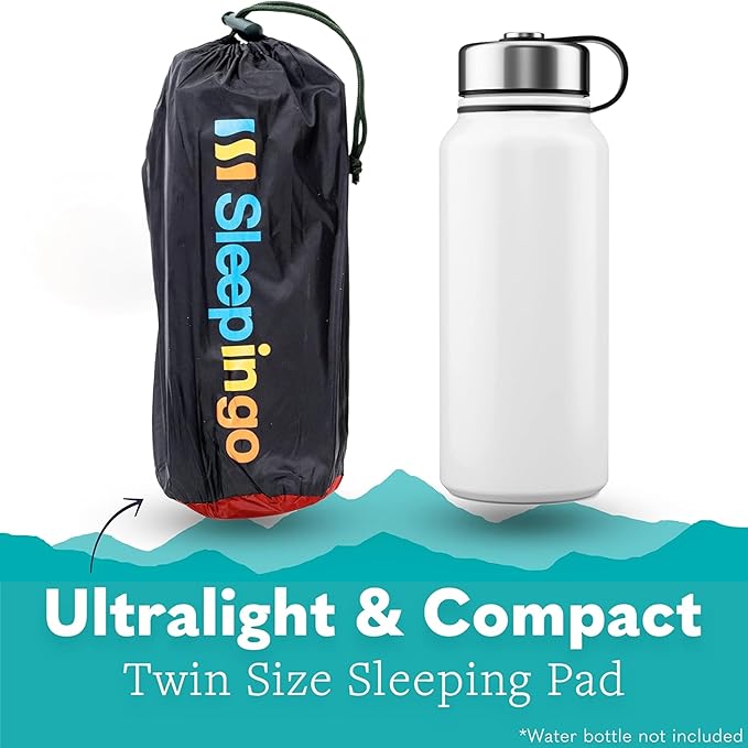 Ultralight Sleeping Mat - Inflatable & Compact Camping Air Mattress for Backpacking, Hiking- New
