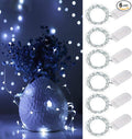 Cool White Fairy Lights Battery Operated String Lights 6 Pack Mini Lights, 20 LED 7ft Twinkle Firefly Starry Lights for DIY Craft Mason Jar Bedroom Wedding Party Table Christmas Decoration