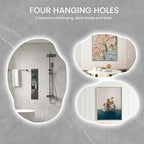 Led Mirror for Bathroom, 25x35 Inch Lighted Mirrors,Backlit Mirror with Bluetooth Speaker, Anti-Fog, Memory Function, 3 Color Temperature, Dimmable Led Bathroom Mirror, Horizontal/Vertical