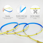 32.8ft COB LED Strip Lights 6000K White Dimmable DC 24V Flexible LED Tape Light for Bedroom, with Remote and app Control LED Light Strip,for DIY Home Decoration（White