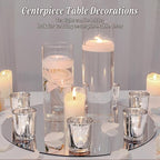 Votive Candle Holders Set of 24, Speckled Mercury Silver Candle Holders for Wedding Centerpiece Table Decorations, Tealight Candle Holder for Party Bridal Shower Decor, Home Decor