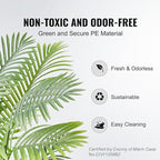 VEVOR Artificial Palm Tree, 4 FT Tall Faux Plant with 10 Artificial Leaves and Moss-Covered Potting Soil, Lifelike Green Fake Tree for Home Office Christmas Decor Indoor Outdoor - 2 Pack