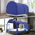 Alvantor Bed Canopy Bed Tents Dream Tents Privacy Space Full Size Sleeping Tent Indoor Pop Up Portable Frame Curtains Breathable Grey Cottage (Mattress Not Included) Reducing Light