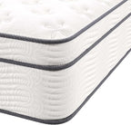 Modway Jenna 14” Innerspring and Memory Foam Queen Mattress With Individually Encased Coils, White