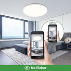 hepside 15.8INCH 2Pack Big Dimmable Flush Mount Ceiling Light Fixture White, 3CCT 3000/4500/6000K Ceiling Lamp, 36W 4200LM Super Bright Low Profile Light for Bedroom, Kitchen, Bathroom, Hallway