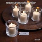Hosley Set of 240 Unscented White Votive Candles – Bulk Pack, Clean-Burning, Long-Lasting 10-12 Hour Burn Time – Ideal for Weddings, Home Décor, Spa, and Events