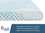 Roost Sleep Cool Cloud Supreme 3 Inch Gel Memory Foam King Mattress Topper – Cooling, Ventilated Design for Back and Pressure Relief