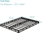 Full Size Box Spring Bed Base 6 Inch, Low Profile Metal Boxspring Full Size with Fabric Cover, 3000 Lbs Max Weight Capacity Mattress Foundation, Noise-Free, Easy Assembly