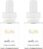 Pura & Unify Co. Home Scent Refill - Smart Home Air Diffuser - Up to 120-Hours of Luxury Fragrance per Refill - Spring & Summer Fragrance - 2 Pack, Sun