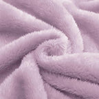 Exclusivo Mezcla Plush Fuzzy Fleece Throw Blanket, Super Soft, Fluffy and Warm Blankets for Couch, Bed, All Season Use (40x50 Inches, Light Purple)