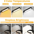 Neck Reading Light Book Lovers Gifts,Rechargeable Book Light for Reading at Night in Bed Reading Accessories, Crochet Accessories Knitting Gifts for Mom Christmas Stocking Stuffers for Men Women