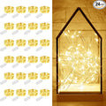 MUMUXI 24 Pack 7.2ft Fairy Lights Battery Operated, 20 LED String Lights, Waterproof Silver Wire, Warm White for Bedroom, Weddings, Halloween, Christmas Decorations, Battery Powered Indoor Outdoor Use