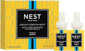 NEST New York Smart Home Fragrance Diffuser Refill Smart Vials, Amalfi Lemon & Mint - Set of 2 - Designed for NEST x Pura 3 and NEST x Pura 4 Diffusers - Cruelty Free, Vegan