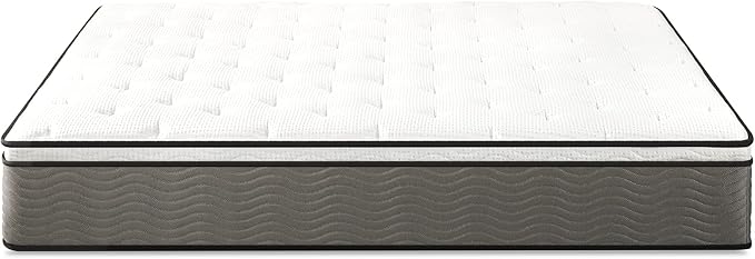 ZINUS 12 Inch Support Plus Pocket Spring Hybrid Mattress, Full, Strong Coils for Durable Support, Pocket Innersprings for Motion Isolation, Mattress in A Box