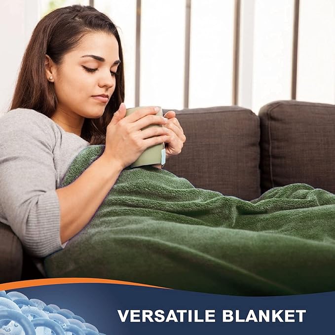 Walensee Fleece Blanket Plush Throw Fuzzy Lightweight (Throw Size 50x60 Olive Green) Super Soft Microfiber Flannel Blankets for Couch, Bed, Sofa Ultra Luxurious Warm and Cozy for All Seasons