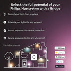 Philips Hue Indoor 10 Ft Smart RGBWW LED Solo Lightstrip Base Kit, Control with Hue App, LED Strip Lights Compatible with Alexa, Google Assistant and Apple HomeKit (Pack of 4)