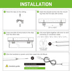 Pak 4FT LED Shop Lights, 2300LM 6500K Cool White, 20W Energy-Saving Super Bright Linkable T5 Ceiling and Under Cabinet Lighting Fixture for Garage, Workshop, Basement, Warehouse, FCC Certified, 6 Pack