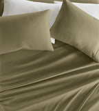 Linen Market Double-Brushed Microfiber Twin Sheet Set 3 Piece – Oeko-TEX Certified Ultra Soft & Wrinkle-Free - 16" Deep Pocket Sheets - Easy Care Twin Size - Sage