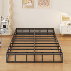10 Inch High Profile King Box Spring Heavy Duty Metal King Size Box Spring with Fabric Cover, Sturdy Mattress Foundation, Easy Assembly, Noise Free, Black