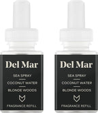 Pura & Guy Fox Home Scent Refill - Smart Home Air Diffuser - Up to 120-Hours of Luxury Fragrance per Refill - Spring & Summer Fragrance - 2 Pack, Del Mar