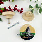 1.8" 8PCS Vintage Unique Gasoline and Automobile Cabinet Wood Knobs Wooden Door Farmhouse Kitchen Cabinet Dresser Drawer Pulls and Knobs