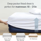 LuxClub 3 PC Sheet Bed Sheets Deep Pockets Wrinkle Free Kids Fitted Sheets Machine Washable Hotel Bedding Silky Soft - White Twin