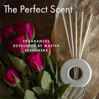 ScentAir Infused Liquidless Reeds | Includes 25 Flameless Reeds and 1 Decorative Vase, White | Essential Oil Aroma Diffuser Sticks | Fresh Spa Scents | Amazon Exclusive | Lush Bamboo