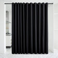NICETOWN Closet Door Heavy Curtain, Room Dividers Shade Screens Partitions, Extra Large Space Partition Blackout Drape, Screen Dividers for Rooms (1 Pack, 20ft Wide x 9ft Long, Black)
