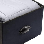 Sorbus Nightstand with 3 Drawers - Bedside Furniture & Night Stand End Table Dresser with Steel Frame, Wood Top, Easy Pull Fabric Bins for Home, Bedroom Accessories, Office & Dorm