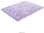 LUCID Lavender Infused 2 Inch Memory Foam Mattress Topper with 5 Zones – Twin Size – Plush Feel – CertiPUR Certified – Dorm Room Essentials