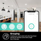 Kasa Smart Dimmer Switch HS220-LA, Light Almond, Single Pole, Needs Neutral Wire, 2.4GHz Wi-Fi Light Switch Compatible with Alexa and Google Home, UL Certified, No Hub Required