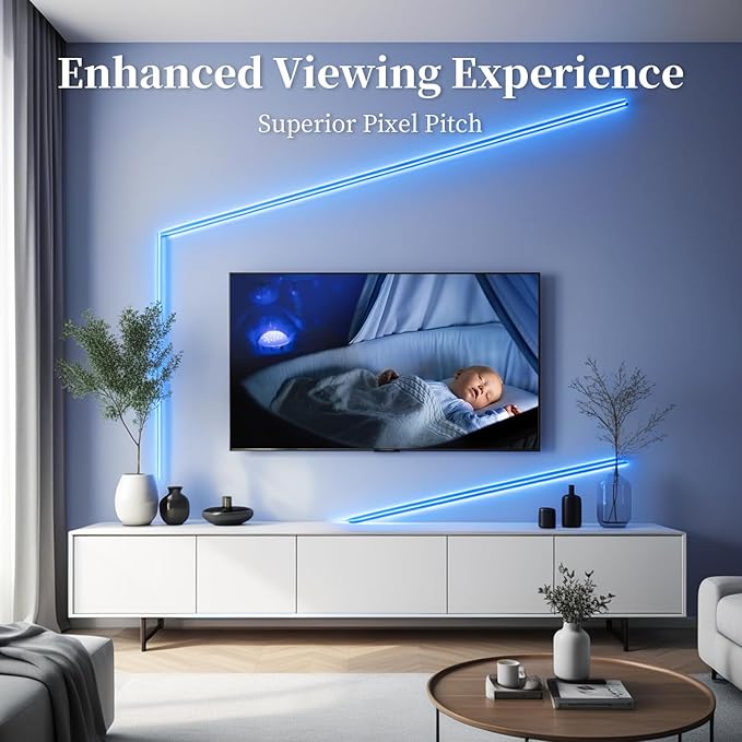 iNextStation COB LED Strip Light Blue 32.8FT 10M, DC24V CRI 93+ Dimmable Flexible LED Tape Lights for Bedroom, Kitchen, TV Backlight, Cupboard, Wardrobe, Home Lighting Decor