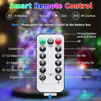 JMEXSUSS 2 Pack Color Changing Fairy Lights Battery Operated, Total 200 LED 66ft Color Changing Christmas Lights with Remote, 8 Modes Twinkle String Lights for Bedroom Decor, Cool White & Multicolor