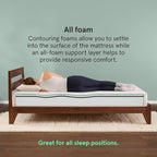 Tuft & Needle Original Medium Full Size Adaptive Foam Mattress in a Box, Cooling Gel, Pressure Relief, Supportive, 100 Night Trial, Fiberglass Free, CertiPUR-US, 10-Year Limited Warranty