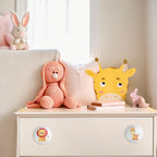 6PCS 1.5" Cute Funky Safari Animals Ceramics Drawer Pulls Lion Knobs Nursery Kids Room Unique Cabinet Decor Dresser Knobs(Lion)