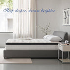 Full Mattress 12 Inch, Hybrid Full Size Mattress in a Box, Medium Feel, 3 Layer Premium Foam with Pocket Springs for Motion Isolation and Pressure Relieving, 75"x54"x12", 100-Night Trial