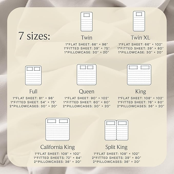 LuxClub 4 PC Sheet Set Bed Sheets Deep Pockets 16" Eco Friendly Wrinkle Free Cooling Machine Washable Hotel Bedding Silky Soft - Linen Full