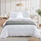 BOURINA Dark Grey Throw Blanket 50 x90 Inches Throw Textured Solid Soft Sofa Throw Bed Runner Couch Cover Knitted Decorative Blanket Bed Runner