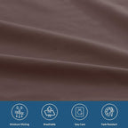 California King Sheet Sets for Air Mattress - Extra Deep Pocket Cal King Sheet Set - 3Pcs Side Storage Pocket Fitted Sheet & Pillowcases Easily Fits 16in to 24in Pillow Top Air Bed Mattress - Brown