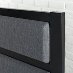 ZINUS Jessica Modern Studio Upholstered Metal Headboard, Twin